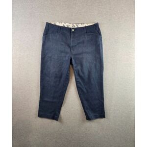 Ben Davis Gorilla Cut Pants Mens W36 Navy Blue Cropped Workwear Ankle Trousers